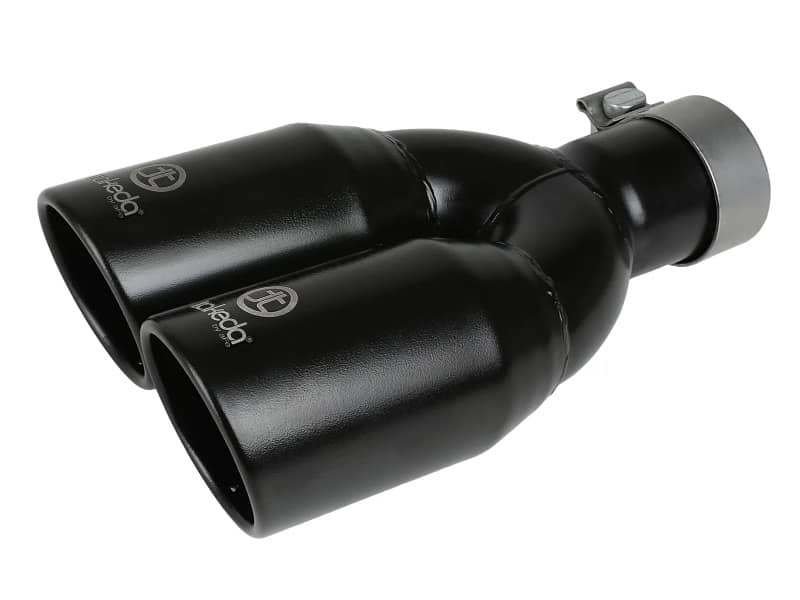 Kies-Motorsports aFe aFe Takeda 304 Stainless Steel Clamp-on Exhaust Tip Black 2-1/2ininlet x 3-1/2in Outlet X 12in L