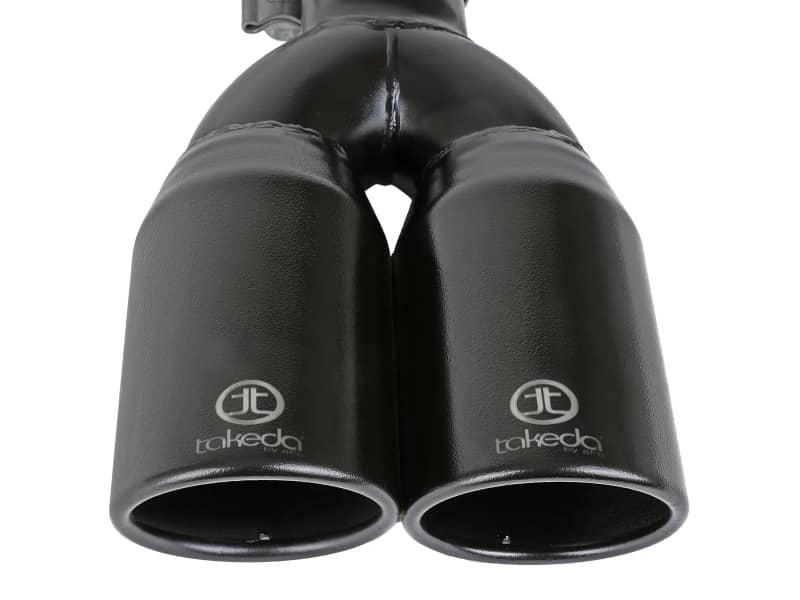 Kies-Motorsports aFe aFe Takeda 304 Stainless Steel Clamp-on Exhaust Tip Black 2-1/2ininlet x 3-1/2in Outlet X 12in L