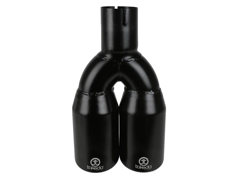 Kies-Motorsports aFe aFe Takeda 304 Stainless Steel Clamp-on Exhaust Tip Black 2-1/2ininlet x 3-1/2in Outlet X 12in L