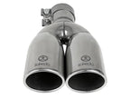 Kies-Motorsports aFe aFe Takeda 304 Stainless Steel Clamp-on Exhaust Tip Polished 2-1/2ininlet x 3-1/2in Outlet X 12in L