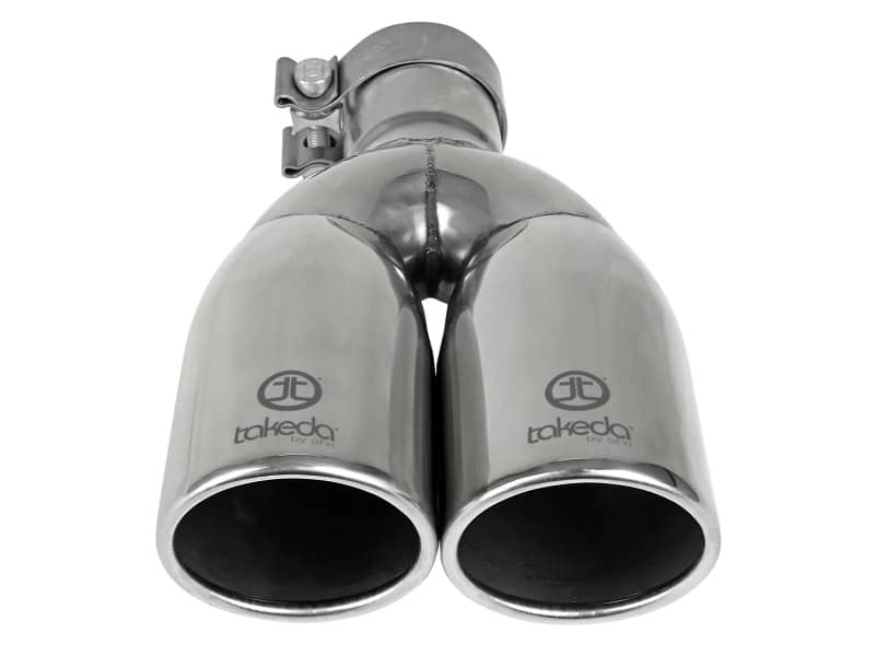 Kies-Motorsports aFe aFe Takeda 304 Stainless Steel Clamp-on Exhaust Tip Polished 2-1/2ininlet x 3-1/2in Outlet X 12in L