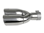 Kies-Motorsports aFe aFe Takeda 304 Stainless Steel Clamp-on Exhaust Tip Polished 2-1/2ininlet x 3-1/2in Outlet X 12in L