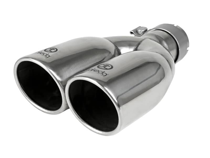 Kies-Motorsports aFe aFe Takeda 304 Stainless Steel Clamp-on Exhaust Tip Polished 2-1/2ininlet x 3-1/2in Outlet X 12in L Main image