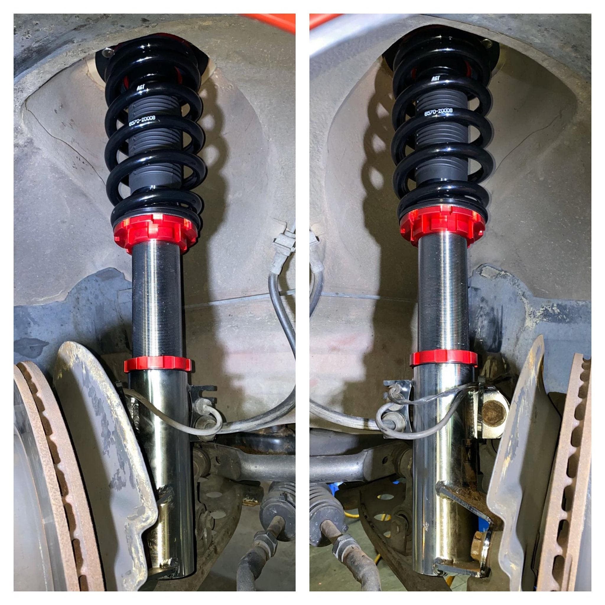 AGT Shock 1992-1998	E36	3 SERIES MK3 Front  Inverted Fork/Rear Flip -	Front Spring Rate:	8K200 Rear Spring Rate: 8K160 Secondary image