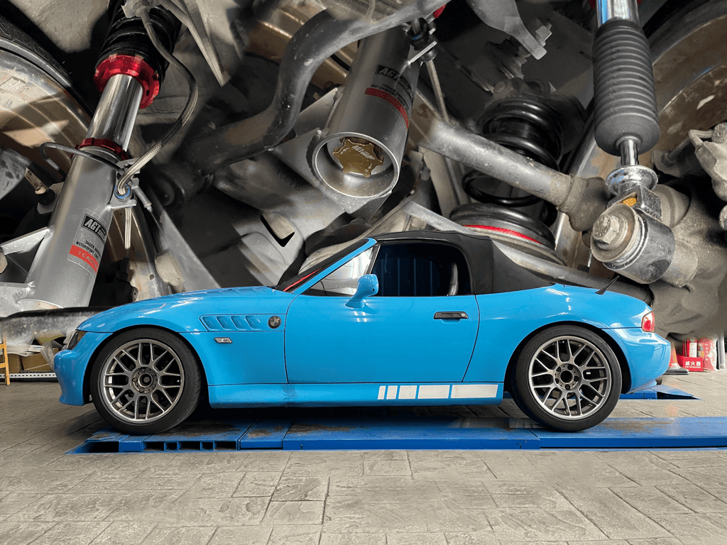 Kies-Motorsports AGT Shock AGT Shock 1995-2002 E36/7  E36/8 Z3 Front Inverted  Fork/Rear Flip -Front Spring Rate: 8K200 Rear Spring Rate: 8K160