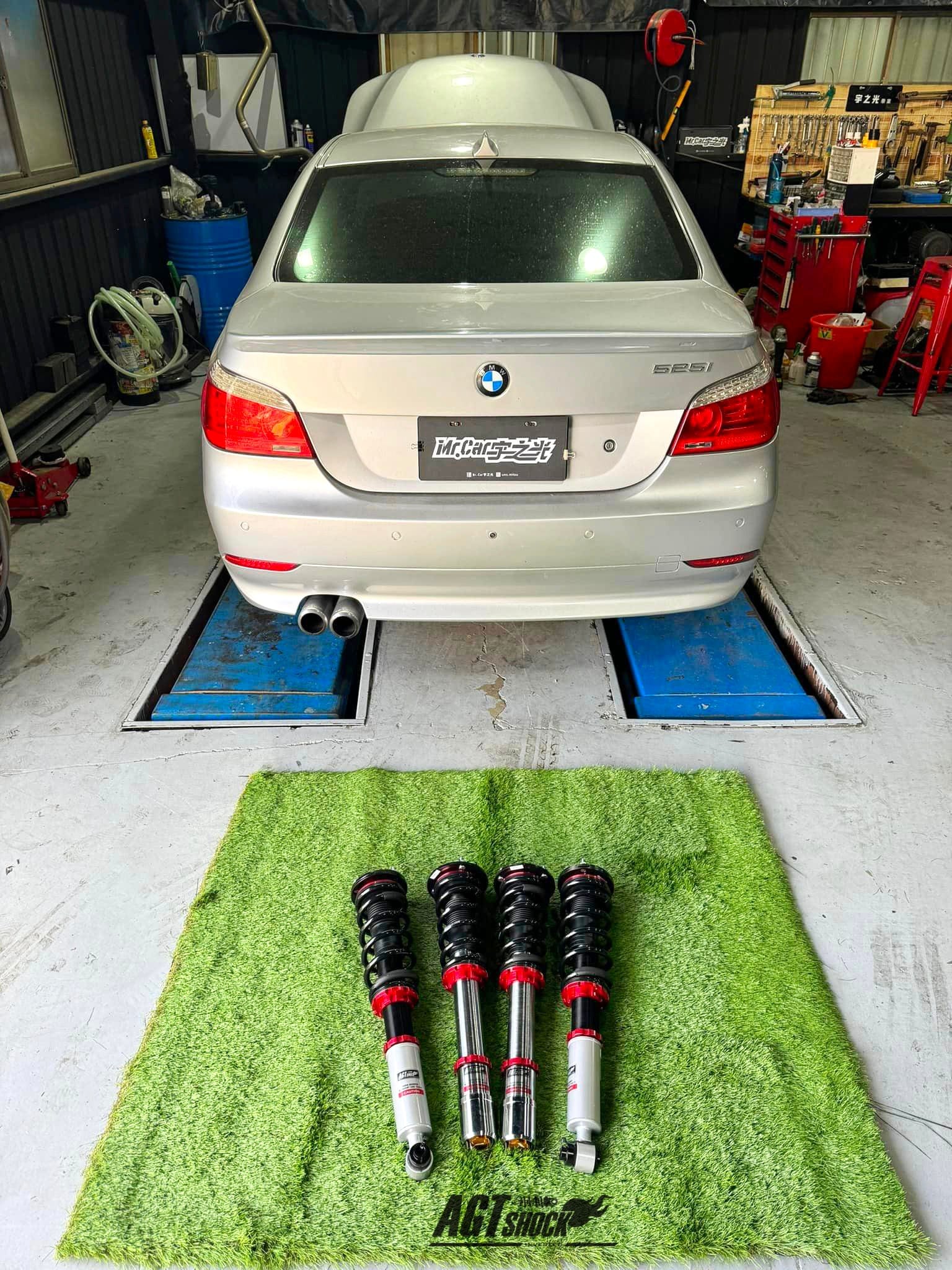 Kies-Motorsports AGT Shock AGT Shock 2004-2010 E60	5 SERIES MK5 SEDAN Front/ Rear: Inverted Fork-Front Spring Rate: 5K210 Rear Spring Rate: 5K240