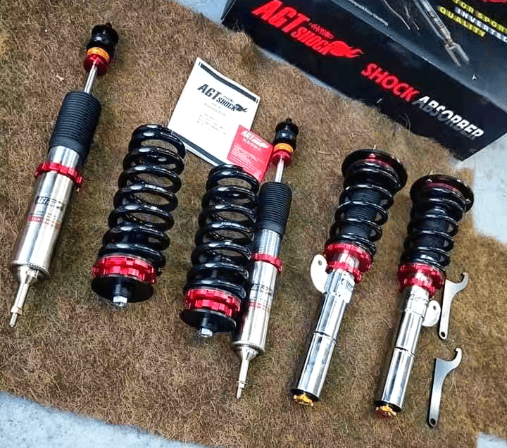 Kies-Motorsports AGT Shock AGT Shock 2004-2013	E81/E82 RWD 1 SERIES MK1 M COUPE Front Inverted Fork/Rear Vertical Fork-Front Spring Rate: 6K210 Rear Spring Rate: 7K230