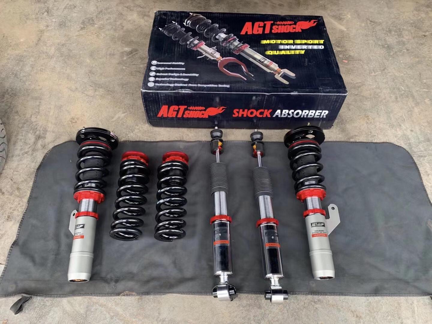 Kies-Motorsports AGT Shock AGT Shock 2012-2019	F30/F31 3 SERIES MK6 RWD Front/ Rear: Inverted Fork-Front Spring Rate: 6K180 Rear Spring Rate: 8K230