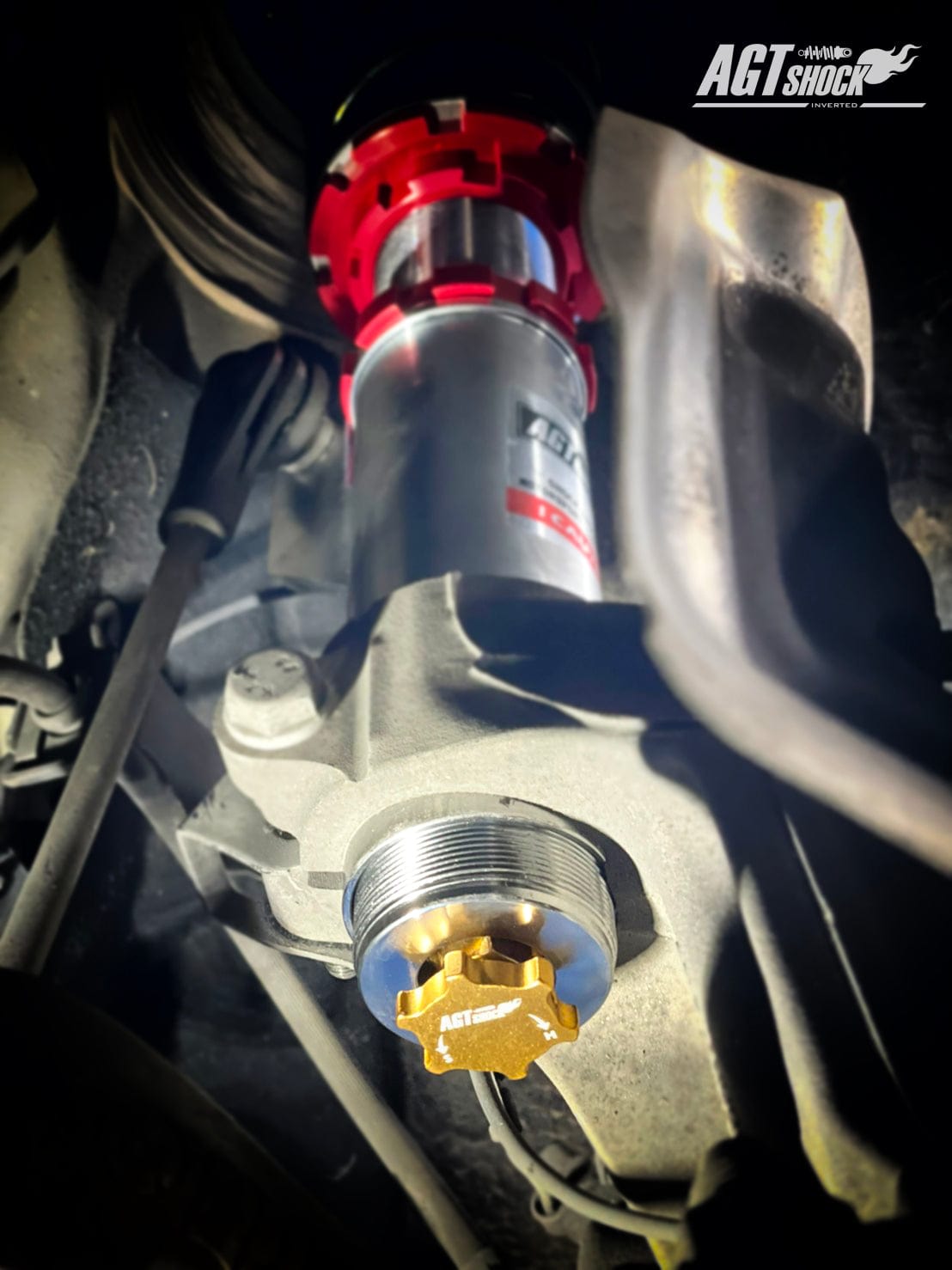 AGT Shock 2017+ G30 G38 RWD 5 SERIES MK7 SEDAN Front Vertical Fork/Rear Inverted Fork - Front Spring Rate: 10K220 Rear Spring Rate: 5K240 Secondary image