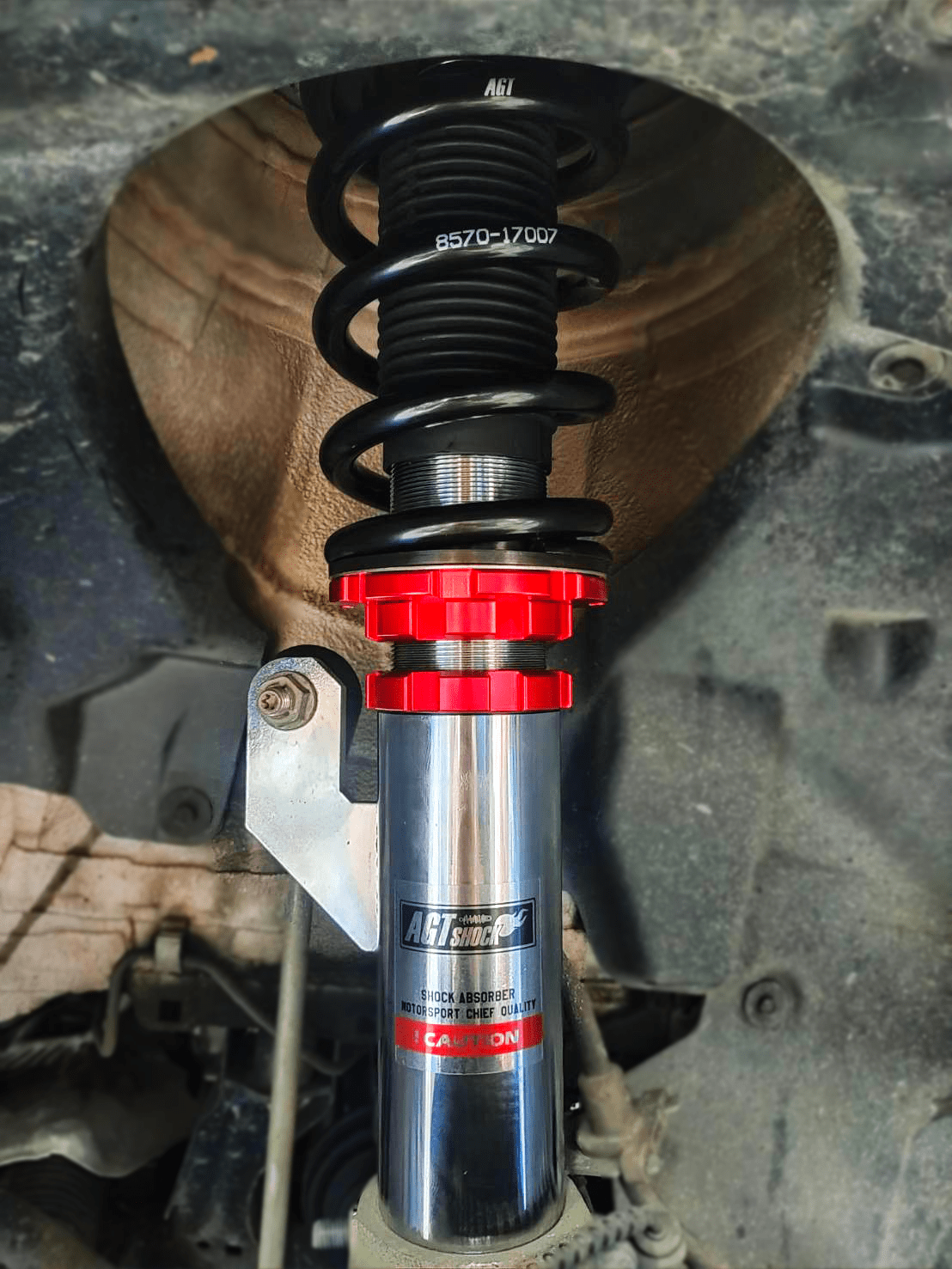 Kies-Motorsports AGT Shock AGT Shock 2020+ F40 1 SERIES MK3 Front  Inverted Fork/Rear Flip - Front Spring Rate:7K210 Rear Spring Rate: 10K200