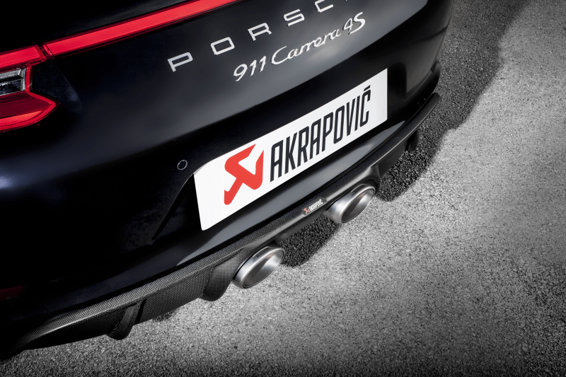 Kies-Motorsports Akrapovic Akrapovic 16-17 Porsche 911 Carrera S/4/4S/GTS (991.2) Slip-On Line (Titanium) w/ Titanium Tips