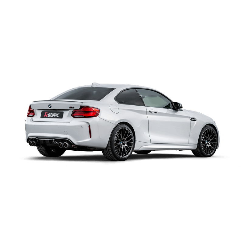 Kies-Motorsports Akrapovic Akrapovic 2018+ BMW M2 Competition/M2 CS (F87N) Slip-On Line (Titanium) w/Carbon Fiber Tips