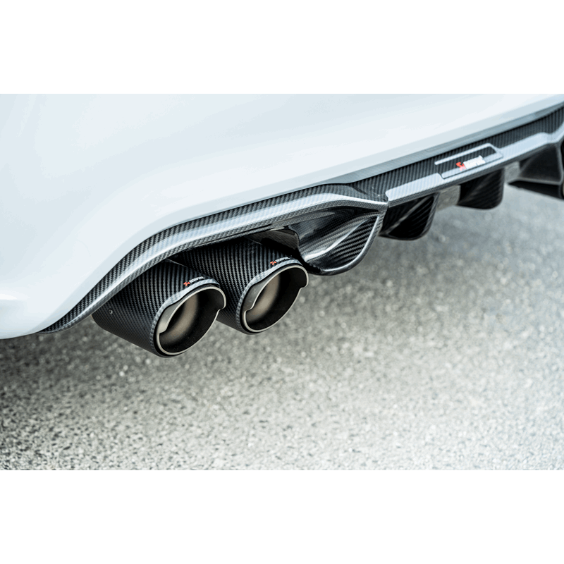 Kies-Motorsports Akrapovic Akrapovic 2018+ BMW M2 Competition/M2 CS (F87N) Slip-On Line (Titanium) w/Carbon Fiber Tips