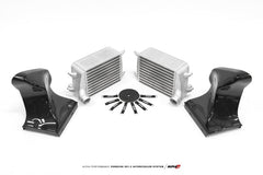 Kies-Motorsports AMS AMS Performance 16-19 Porsche Carrera/Carrera S (991.2) Alpha Intercooler Kit w/Carbon Fiber Shrouds