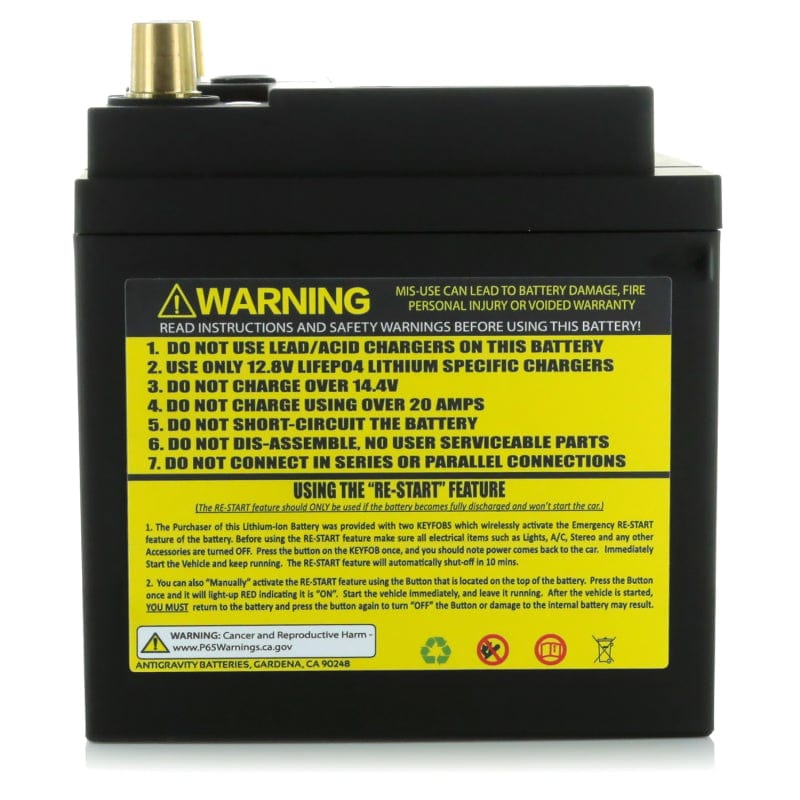 Kies-Motorsports Antigravity Batteries Antigravity H6/Group 48 Lithium Car Battery w/Re-Start Main image
