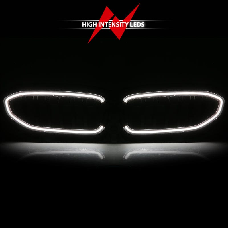 Kies-Motorsports ANZO Anzo 19-22 BMW 3 Series Black Housing Full LED Front Grille w/ Initiation & Running Light