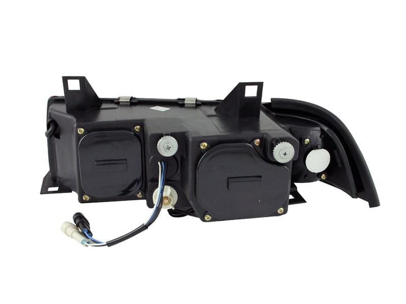 Kies-Motorsports ANZO ANZO 1992-1998 BMW 3 Series E36 Projector Headlights w/ Halo Black G2 1 pc
