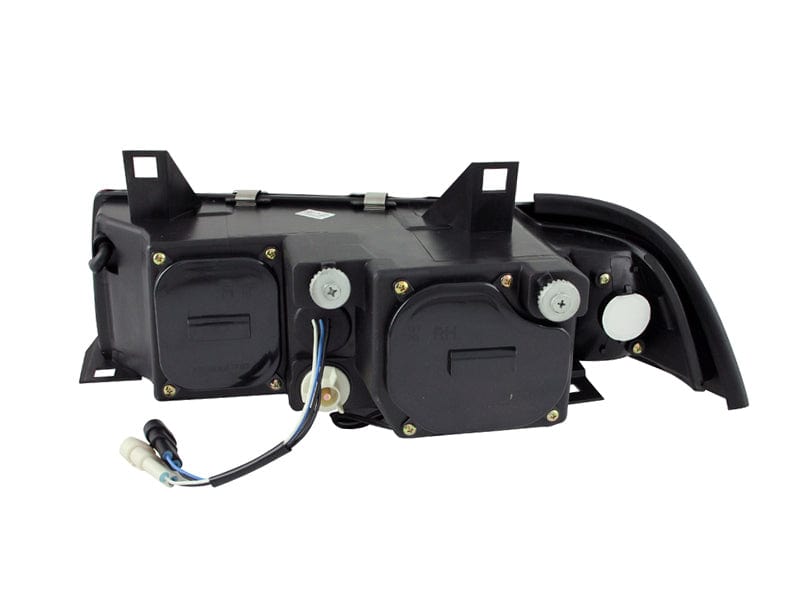 Kies-Motorsports ANZO ANZO 1992-1998 BMW 3 Series E36 Projector Headlights w/ Halo Black G2 1 pc