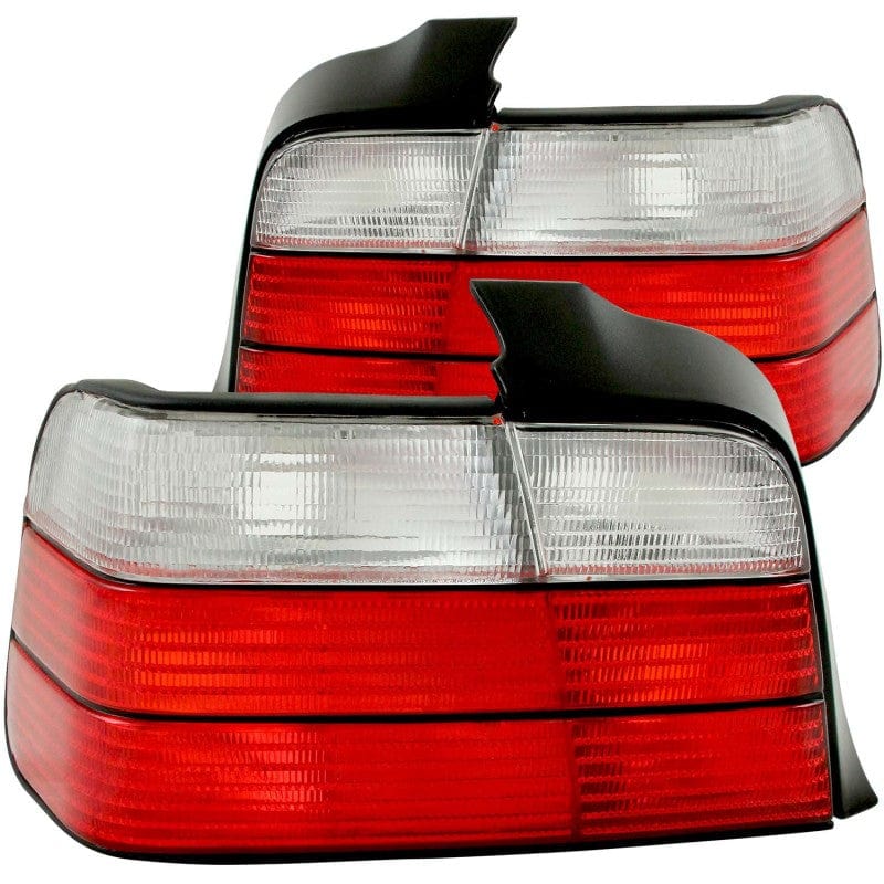 Kies-Motorsports ANZO ANZO 1992-1998 BMW 3 Series E36 Sedan Taillights Red/Clear Main image