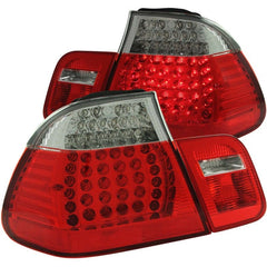 Kies-Motorsports ANZO ANZO 1999-2001 BMW 3 Series E46 LED Taillights Red/Clear 4pc