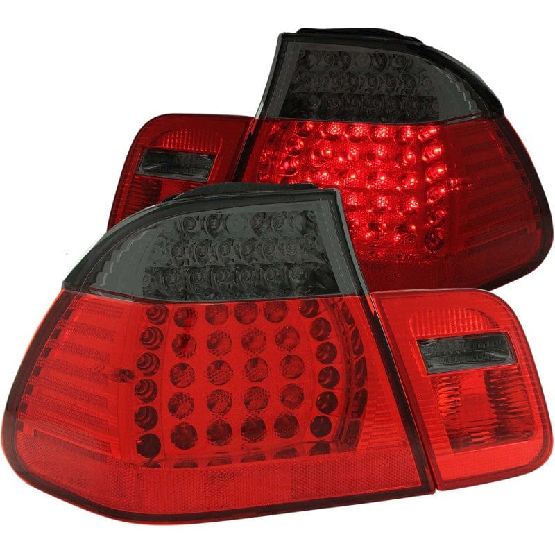Kies-Motorsports ANZO ANZO 1999-2001 BMW 3 Series E46 LED Taillights Red/Smoke 2pc Main image
