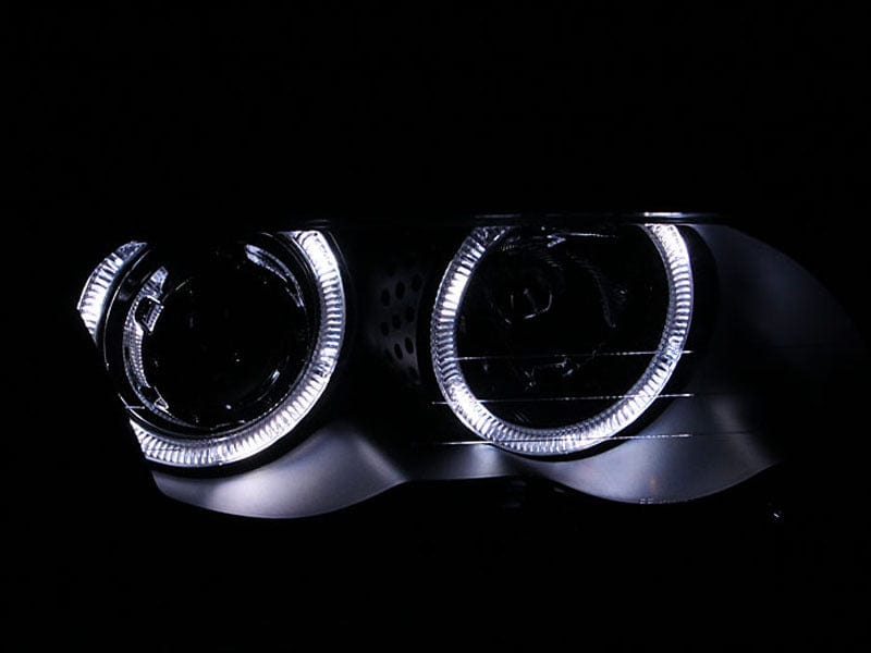 Kies-Motorsports ANZO ANZO 1999-2001 BMW 3 Series E46 Projector Headlights w/ Halo Black (CCFL)