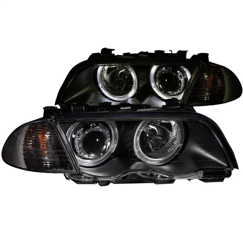 Kies-Motorsports ANZO ANZO 1999-2001 BMW 3 Series E46 Projector Headlights w/ Halo Black (CCFL)