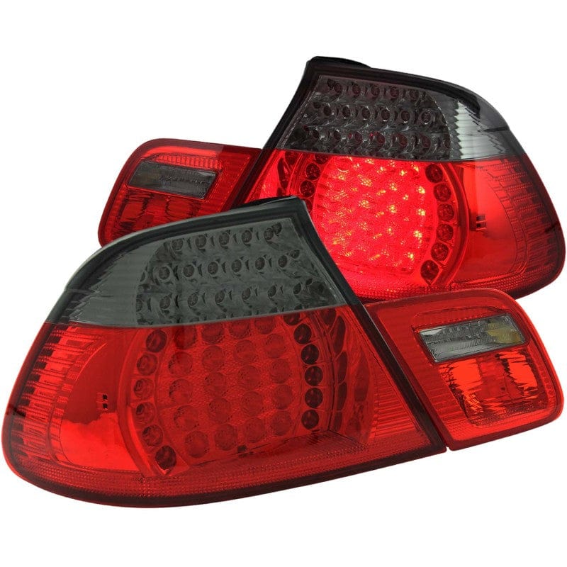 Kies-Motorsports ANZO ANZO 2000-2003 BMW 3 Series E46 LED Taillights Red/Smoke 4pc