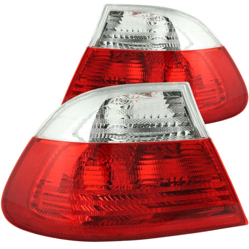 Kies-Motorsports ANZO ANZO 2000-2003 BMW 3 Series E46 Taillights Red/Clear Main image