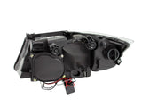 Kies-Motorsports ANZO ANZO 2006-2008 BMW 3 Series E90-E91 Projector Headlights w/ Halo w/ LED Bar Black (CCFL)