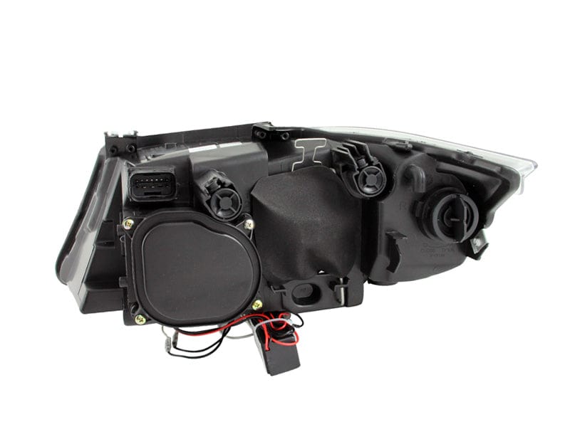 Kies-Motorsports ANZO ANZO 2006-2008 BMW 3 Series E90-E91 Projector Headlights w/ Halo w/ LED Bar Black (CCFL)