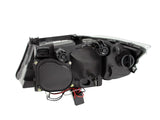 Kies-Motorsports ANZO ANZO 2006-2008 BMW 3 Series E90-E91 Projector Headlights w/ Halo w/ LED Bar Black (CCFL)