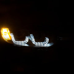 Kies-Motorsports ANZO ANZO 2012-2015 BMW 3 Series Projector Headlights w/ U-Bar Black