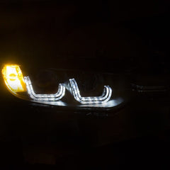 Kies-Motorsports ANZO ANZO 2012-2015 BMW 3 Series Projector Headlights w/ U-Bar Black (HID Compatible)