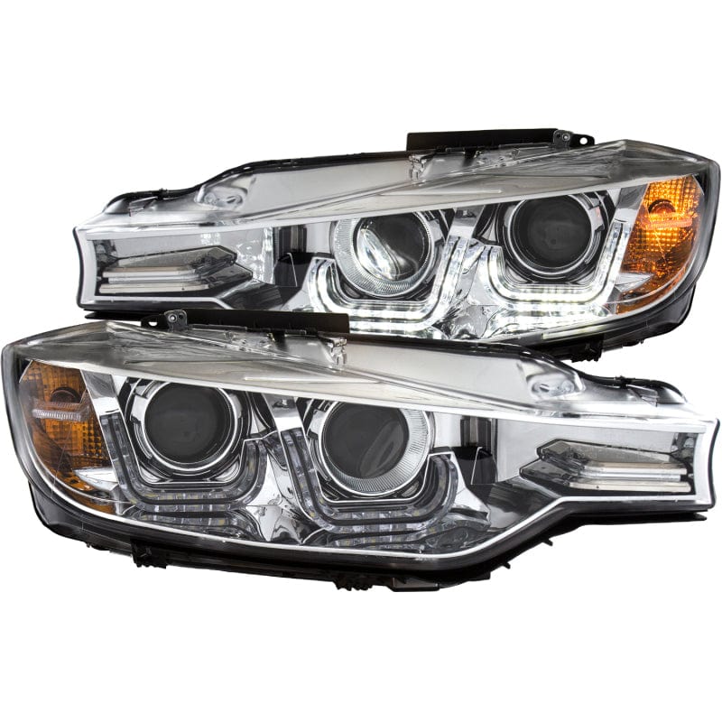 Kies-Motorsports ANZO ANZO 2012-2015 BMW 3 Series Projector Headlights w/ U-Bar Chrome