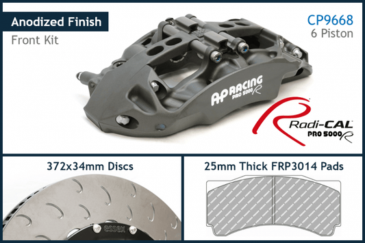 Kies-Motorsports AP Racing AP Racing by Essex Radi-CAL Competition Brake Kit (Front 9668/372mm)- F87 M2 & M2 Competition, F80 M3, F82 M4