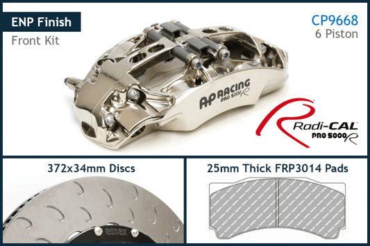 Kies-Motorsports AP Racing AP Racing by Essex Radi-CAL ENP Competition Brake Kit (Front 9668/372mm)- F87 M2 & M2 Competition, F80 M3, F82 M4