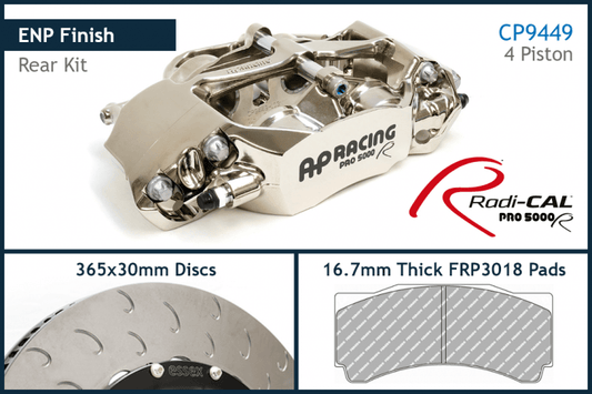 Kies-Motorsports AP Racing AP Racing by Essex Radi-CAL ENP Competition Brake Kit (Rear CP9449/365mm)- '16-'18 F87 M2, F80 M3, F82 M4