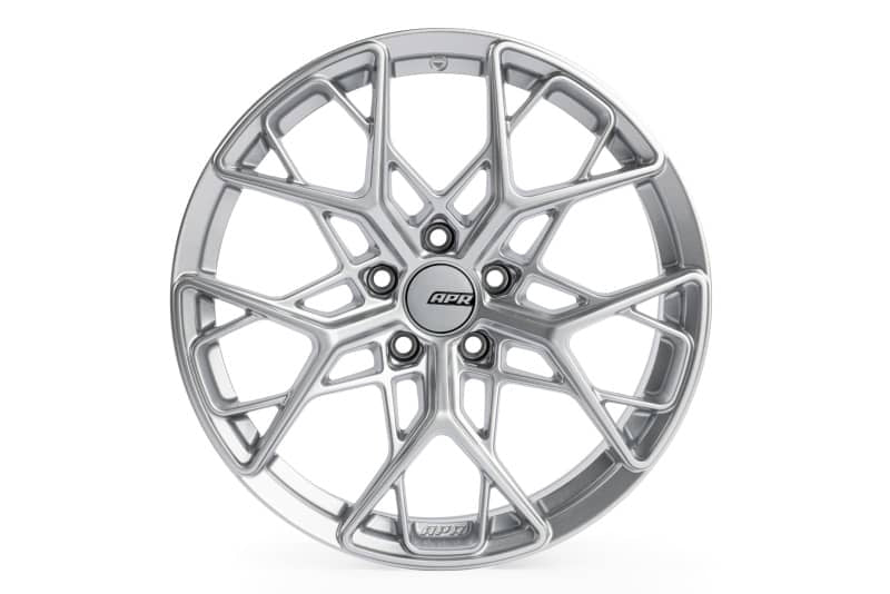 Kies-Motorsports APR APR A02 Flow Formed 19x8.5 / 5x112 / ET45 / 66.5mm Bore / Silver Wheel