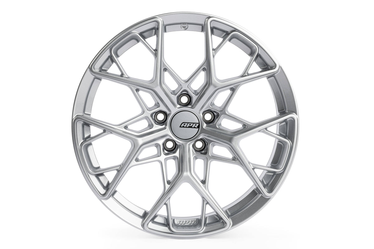 Kies-Motorsports APR APR A02 Flow Formed Wheels (18x8.5) (Hyper Silver) (1 Wheel) Hyper Silver / 18 IN / A02