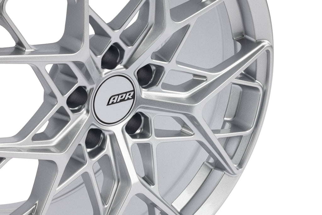 Kies-Motorsports APR APR A02 Flow Formed Wheels (20x9.0) (Hyper Silver) (1 Wheel) Hyper Silver / 20 IN / A02