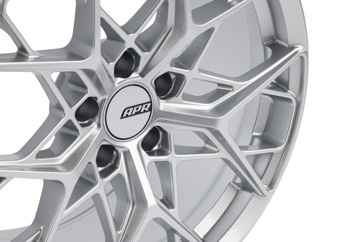 Kies-Motorsports APR APR A02 Flow Formed Wheels (20x9.0) (Hyper Silver) (1 Wheel) Hyper Silver / 20 IN / A02