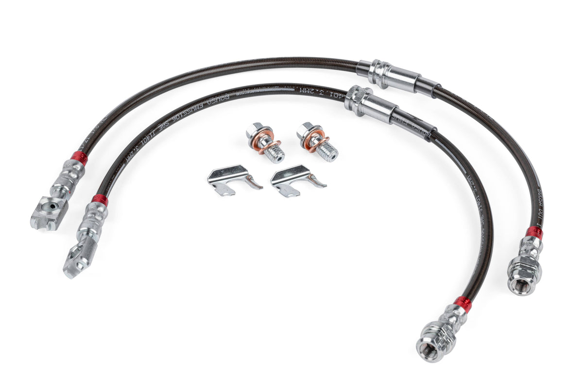 Kies-Motorsports APR APR Braided Stainless Steel Brake Lines (Set of 2) - Front Main image