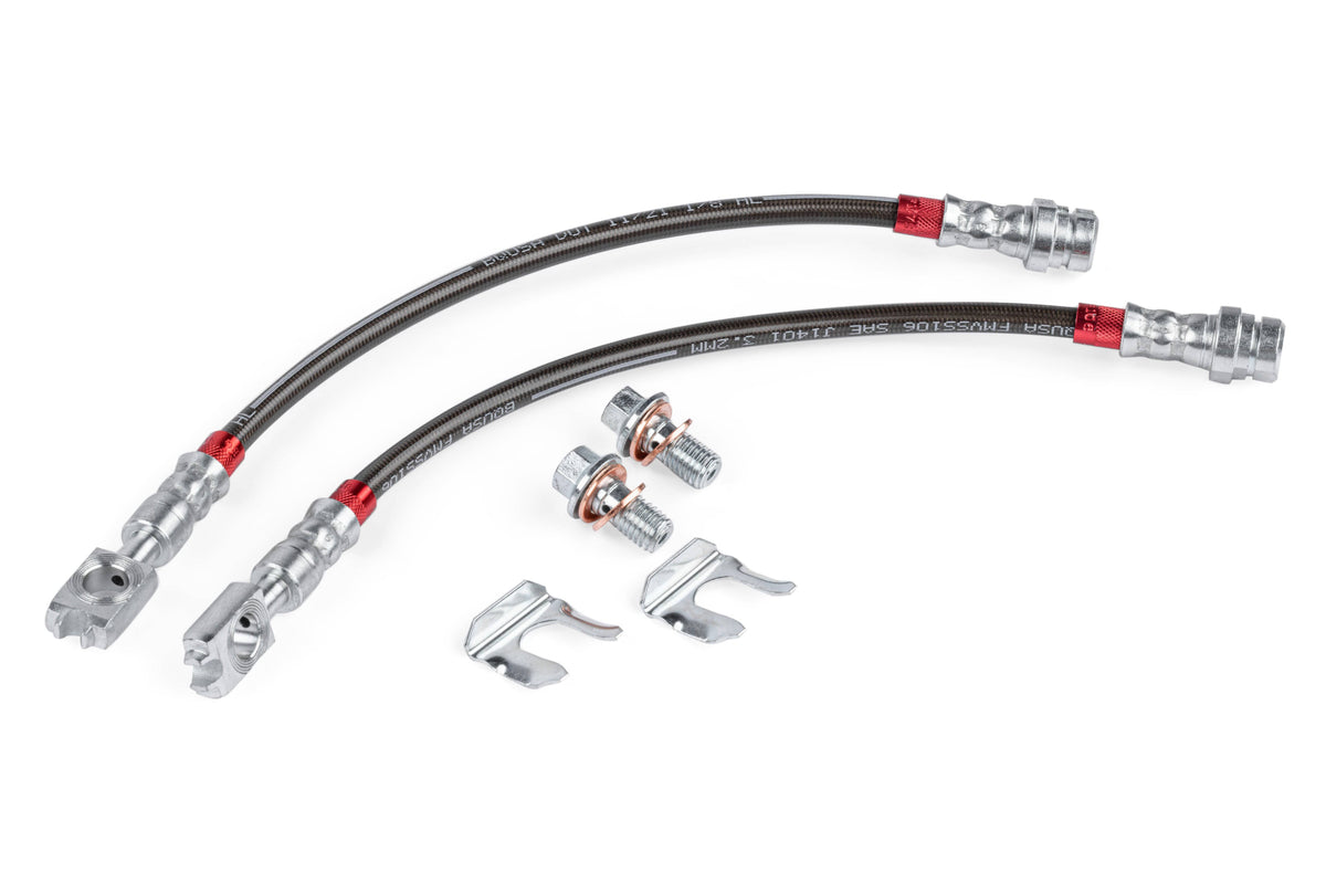 Kies-Motorsports APR APR Braided Stainless Steel Brake Lines (Set of 2) - Rear