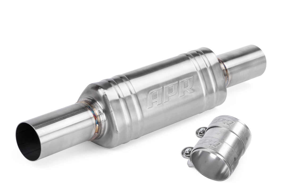 Kies-Motorsports APR APR Catback Exhaust System Front Muffler - GTI (MK6) Conversion Kit - Front Muffler Main image