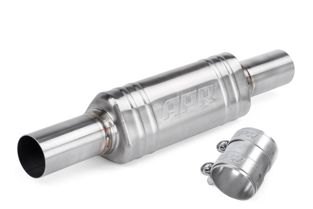 Kies-Motorsports APR APR Catback Exhaust System Front Muffler - GTI (MK6) Conversion Kit - Front Muffler