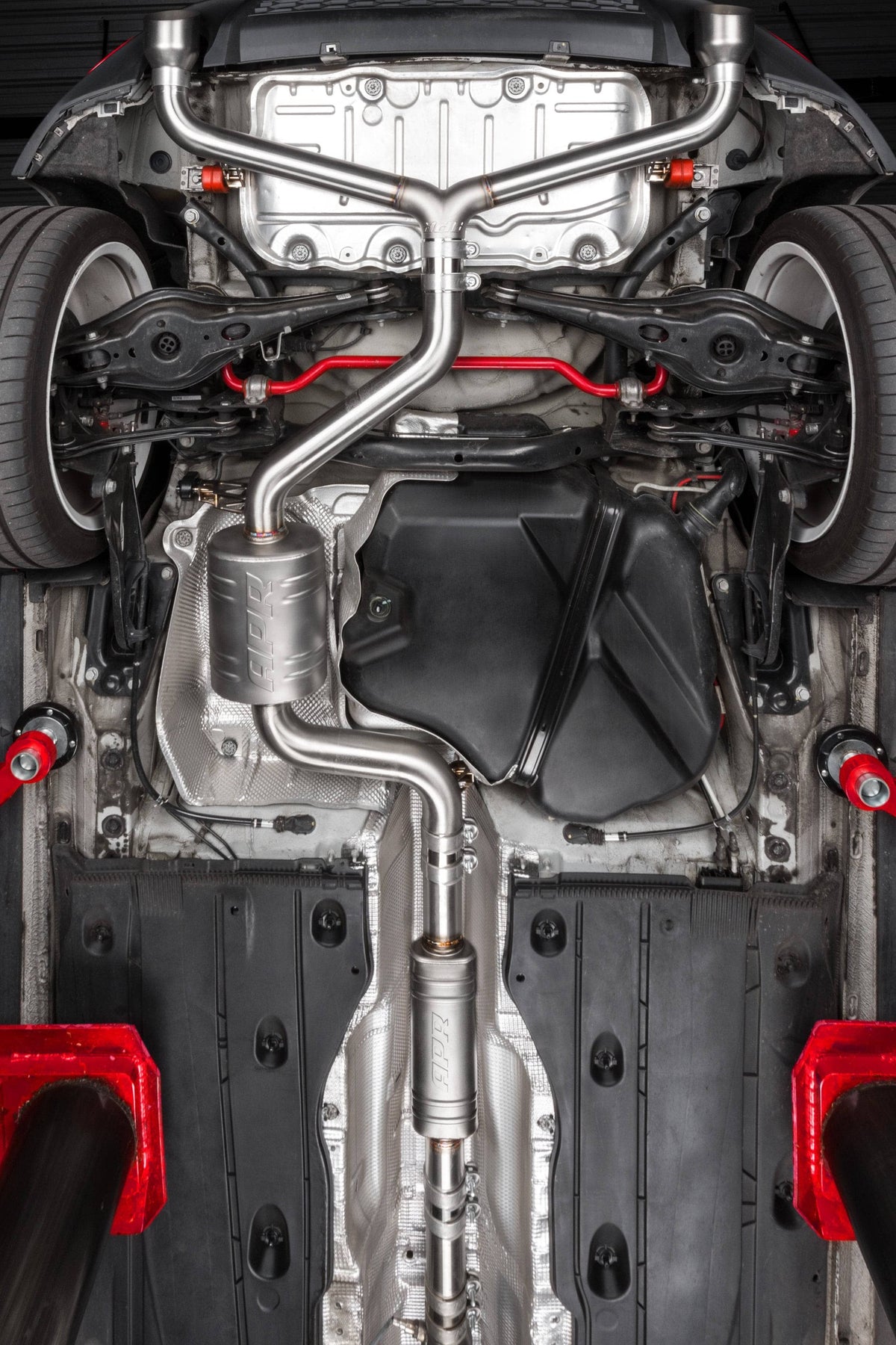 Kies-Motorsports APR APR Catback Exhaust System Front Muffler - GTI/TRC (MK7/MK7.5) Conversion Kit - Front Muffler
