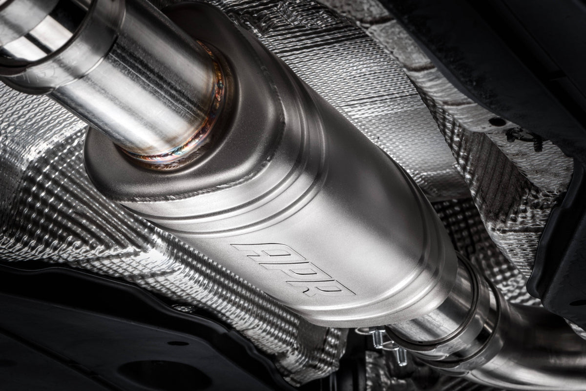 Kies-Motorsports APR APR Catback Exhaust System (w/ Front Muffler) - GTI TRC (MK7.5) Catback - GTI TCR (MK7.5) with Front Muffler