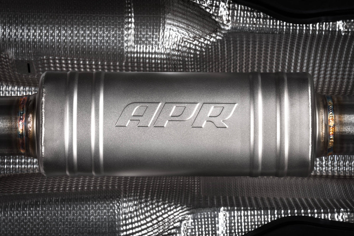 Kies-Motorsports APR APR Catback Exhaust System (w/ Front Muffler) - GTI TRC (MK7.5) Catback - GTI TCR (MK7.5) with Front Muffler
