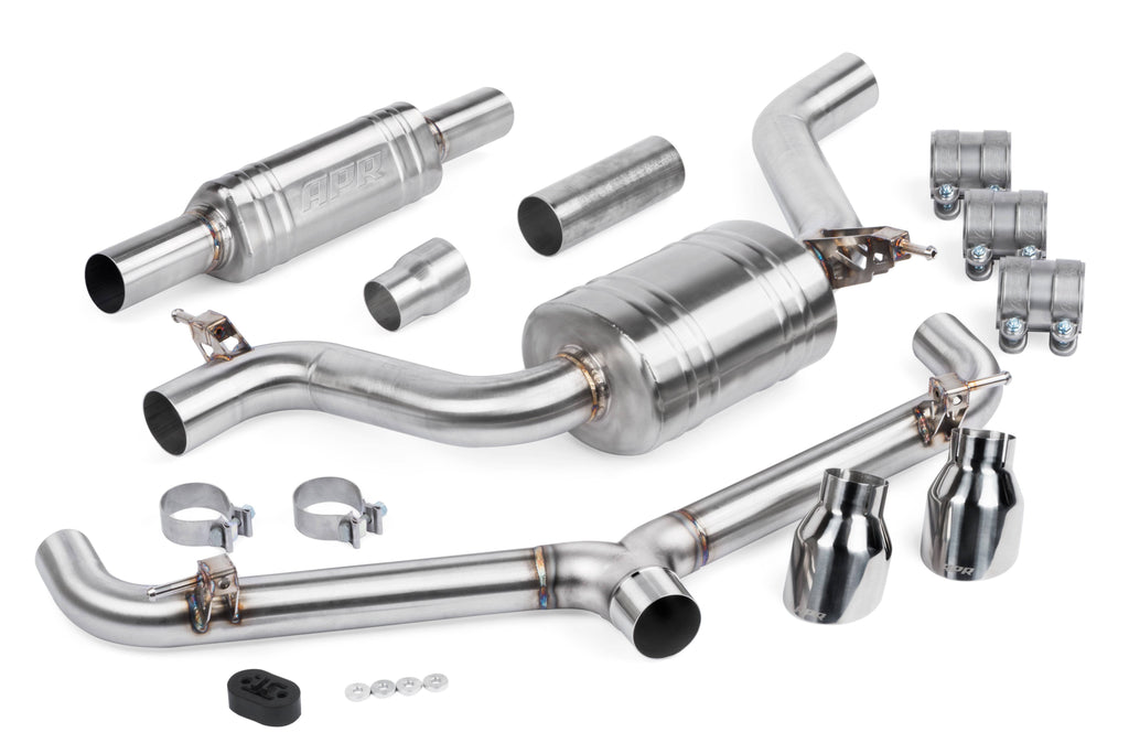 Kies-Motorsports APR APR Catback Exhaust System (w/ Front Muffler) - GTI TRC (MK7.5) Catback - GTI TCR (MK7.5) with Front Muffler